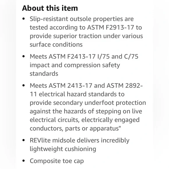 Women's New Balance 589v1 Industrial Composite Toe Work & Safety size 7B - Picture 11 of 14